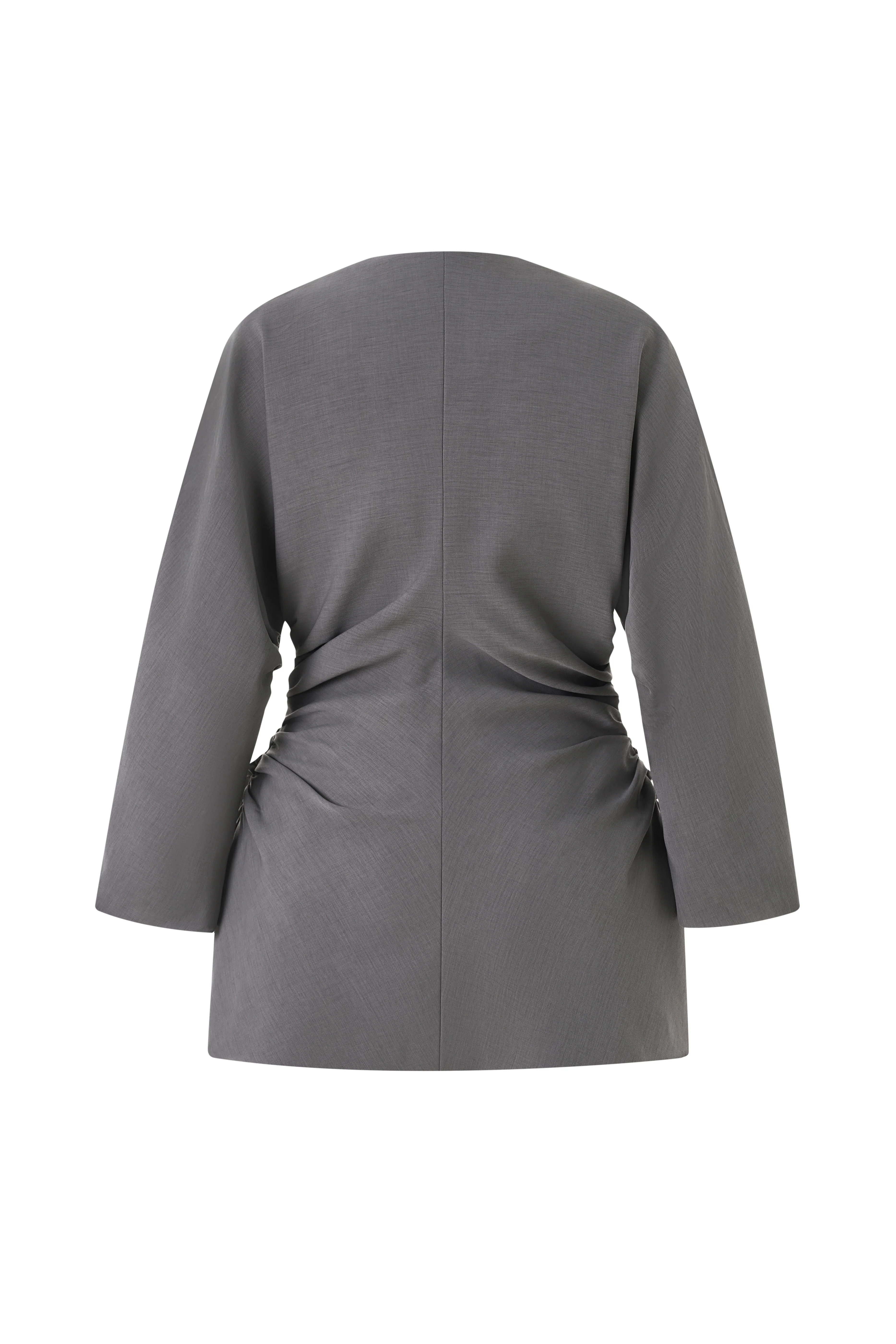 Nayeli Peplum V-Neck Twill Top