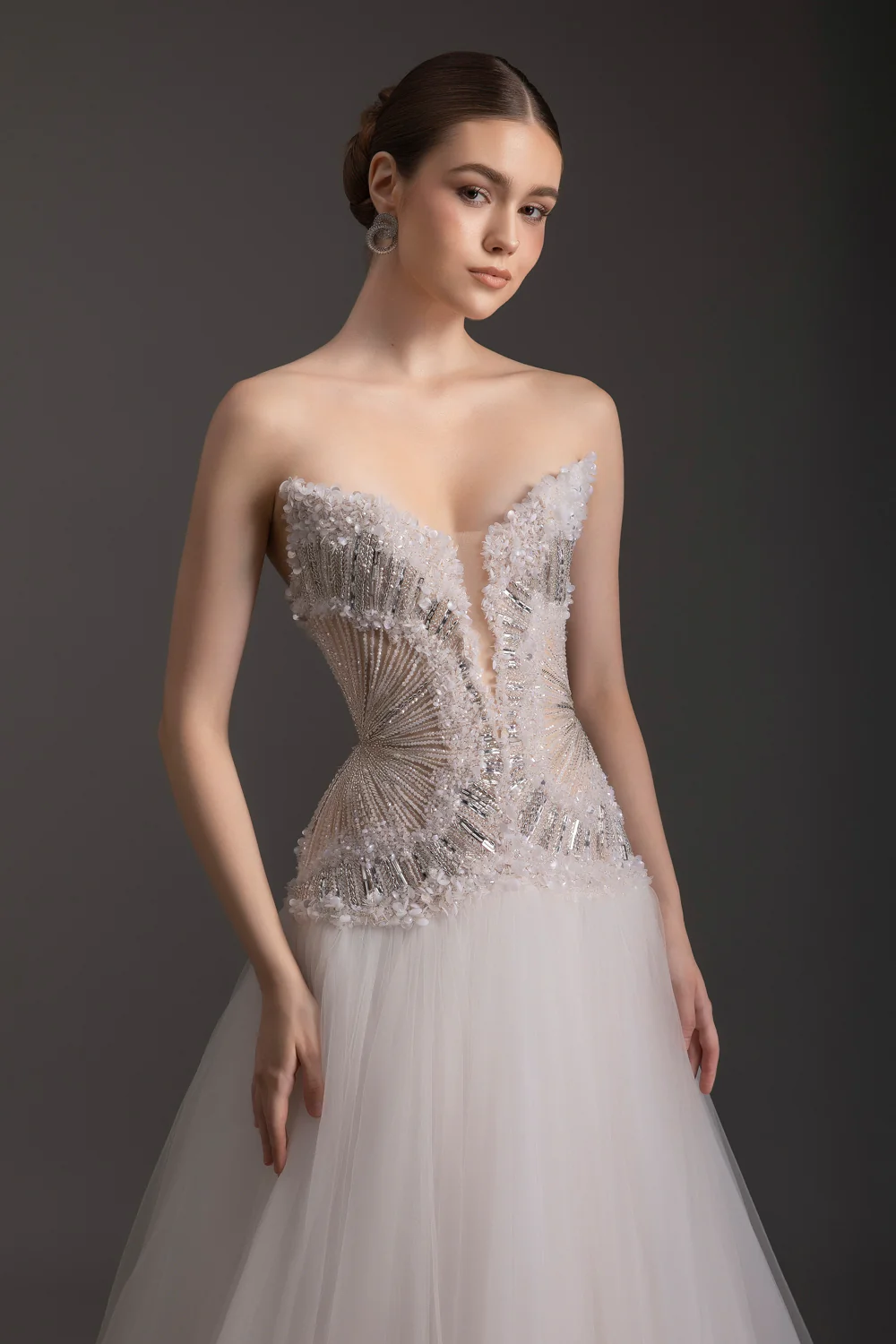 Stardust Sweetheart Rhinestone Maxi Dress