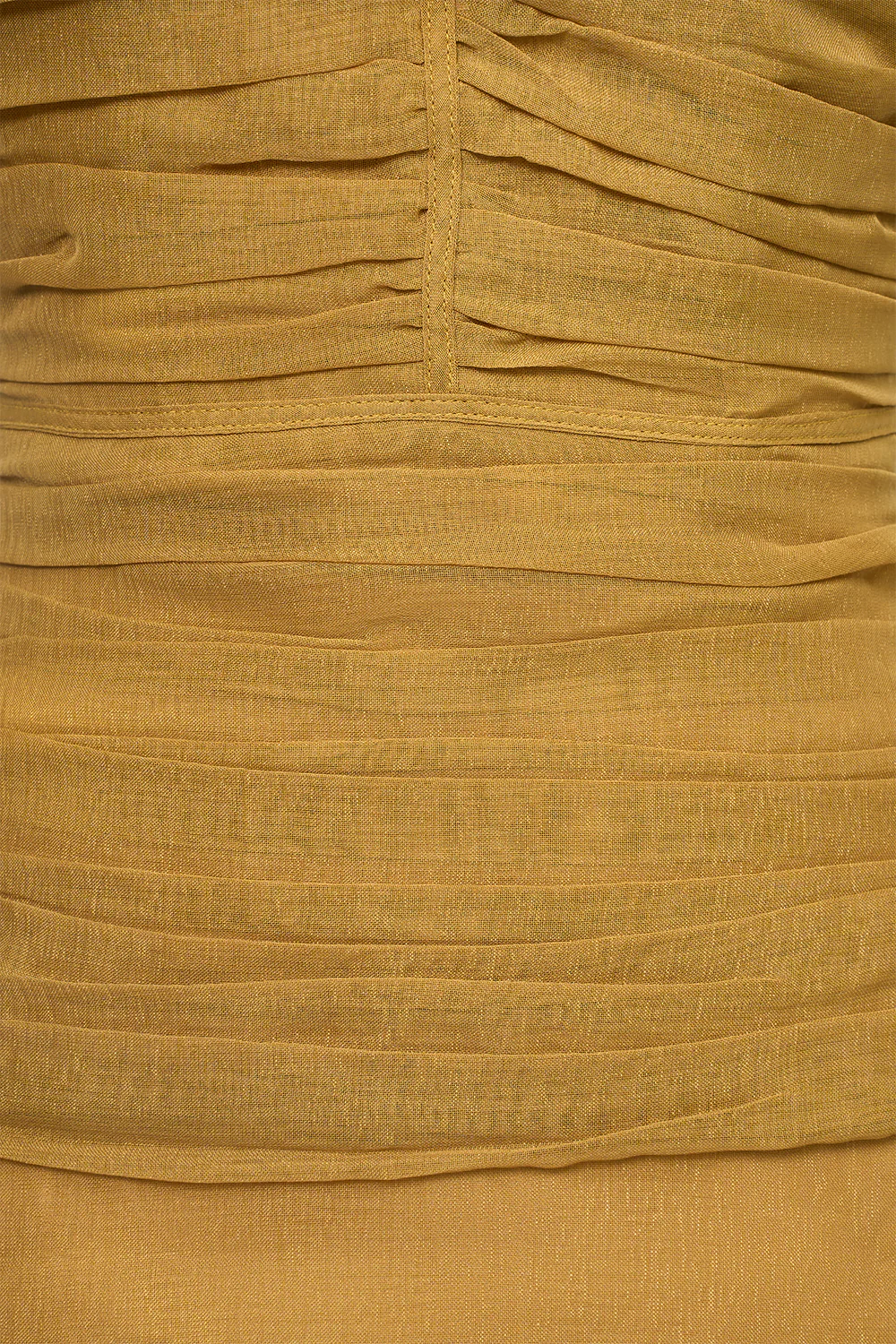 Cora A-line Cape Shoulder Floss Silk Maxi Dress