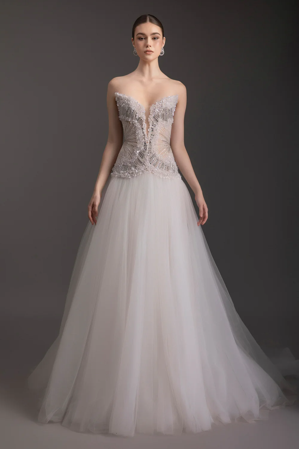 Stardust Sweetheart Rhinestone Maxi Dress