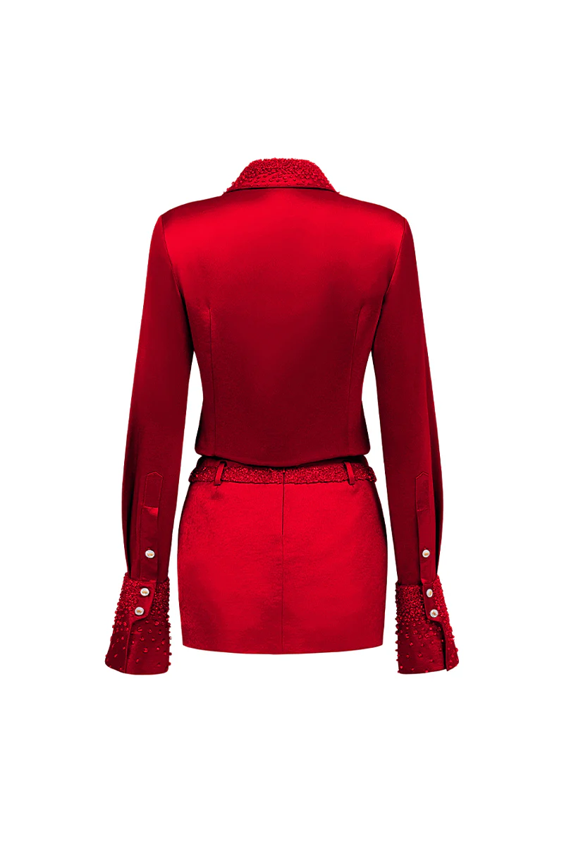 Raina Straight Rhinestone Shirt