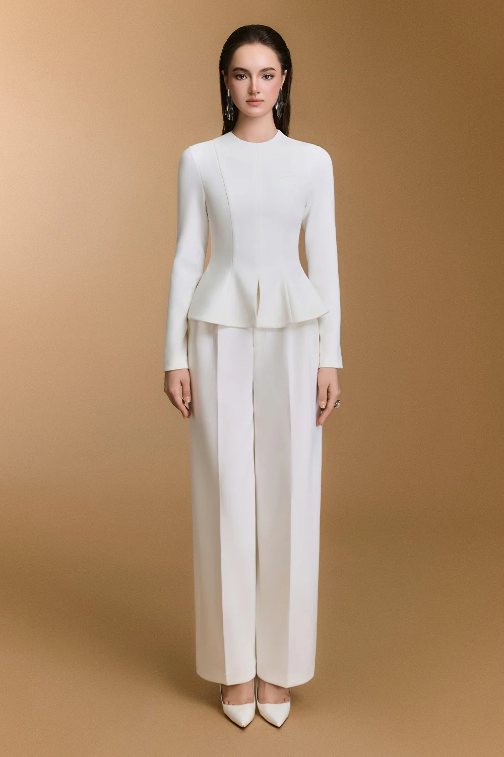 Thorn Peplum Polyester Top