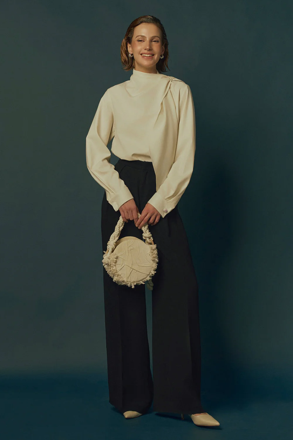 Twilight Straight Cuff Sleeved Wool Blend Shirt