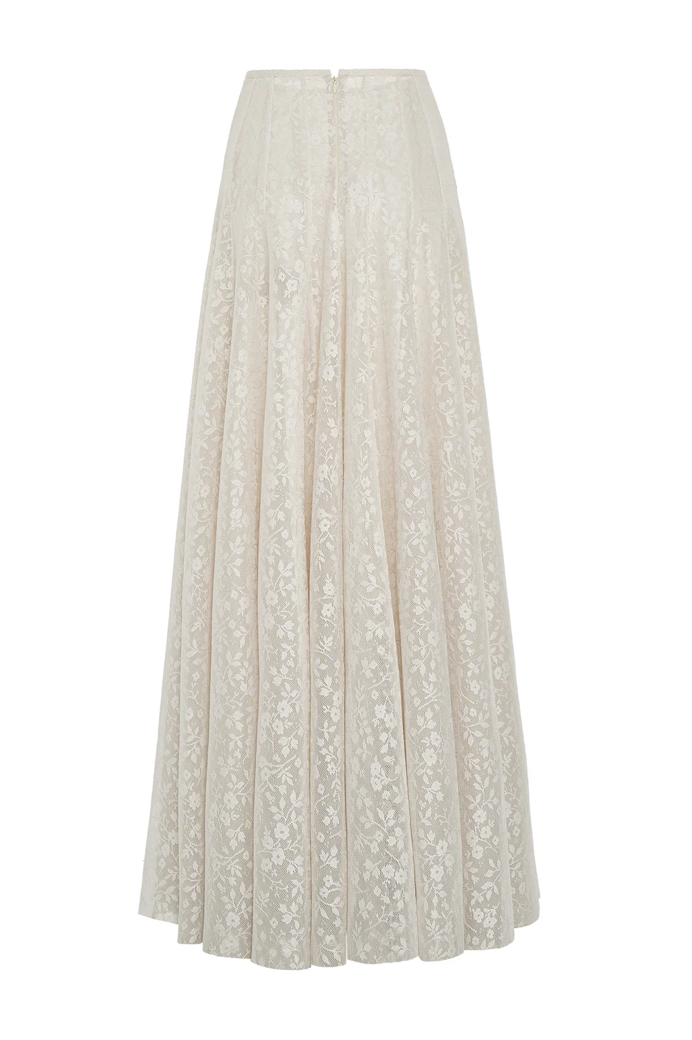 Luminara A-line High Waist Lace Floor Length Skirt