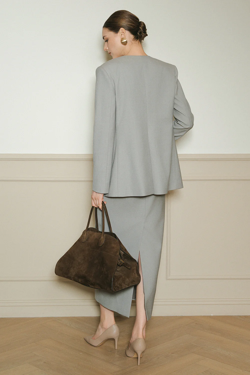 Armani Straight Wool Skirt