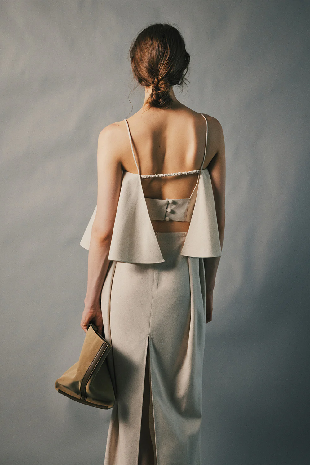 Formline Straight Pleated Skirt