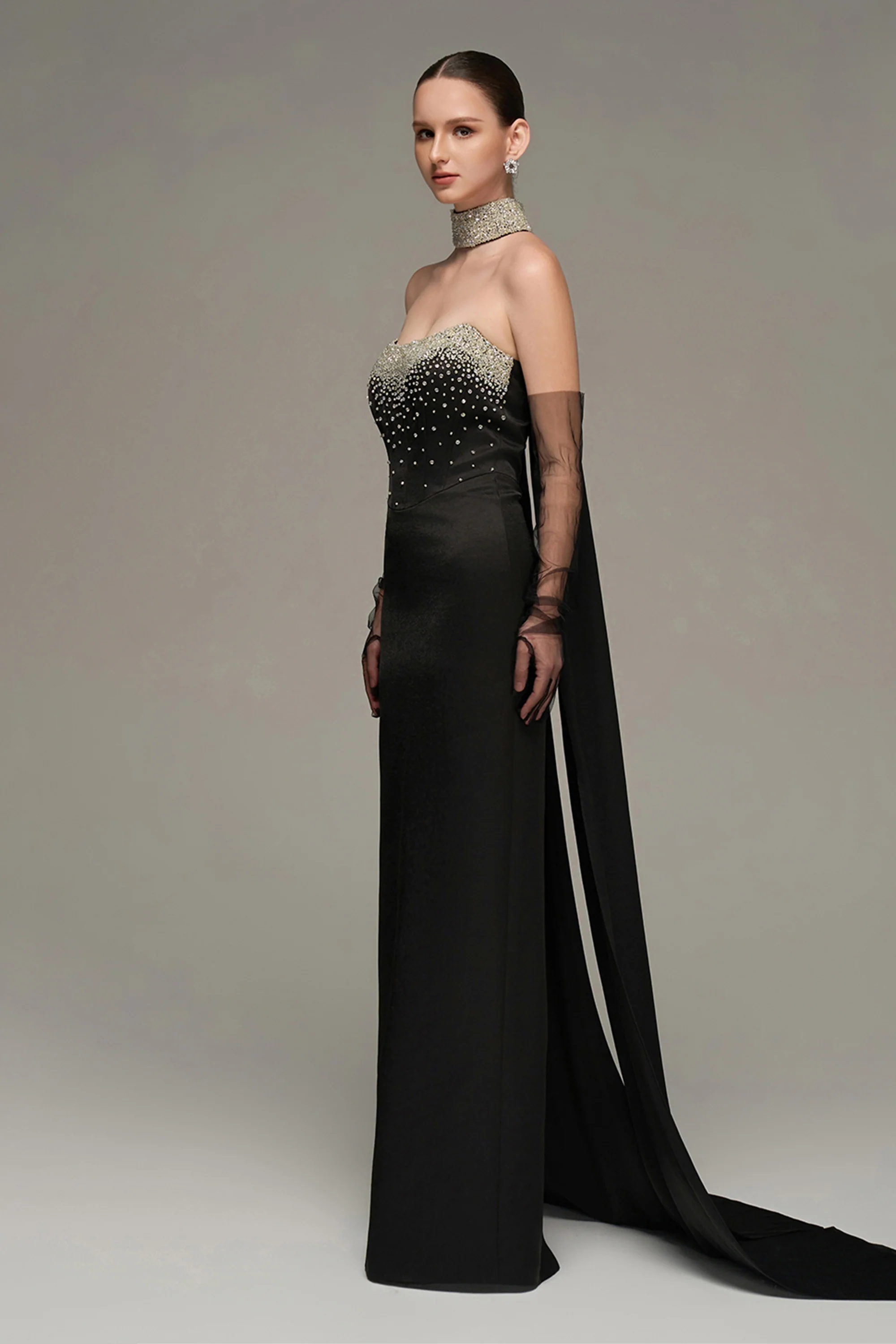 Dream Sheath Rhinestone Maxi Dress
