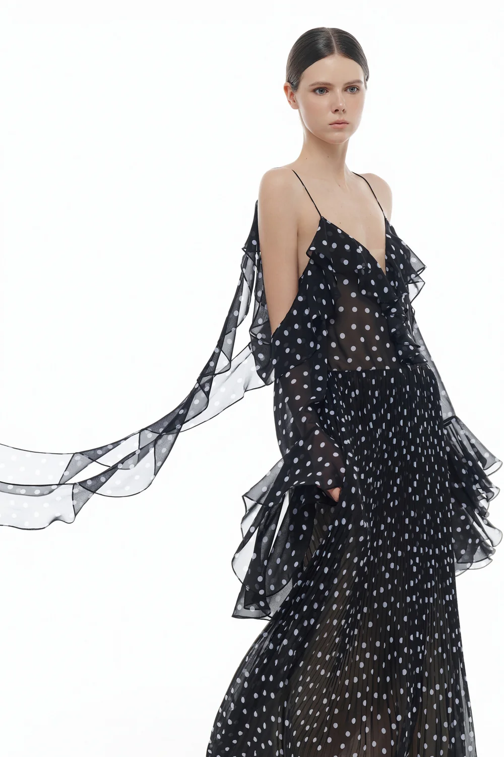 Beatrice Sweetheart Ruffle Maxi Dress