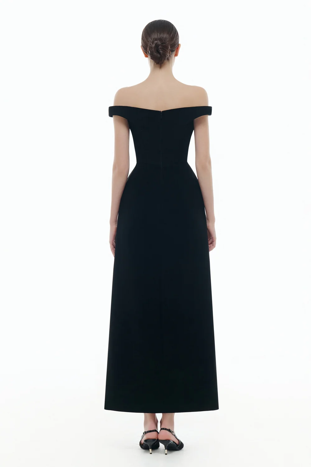 Amélie Off-Shoulder Applique Midi Dress