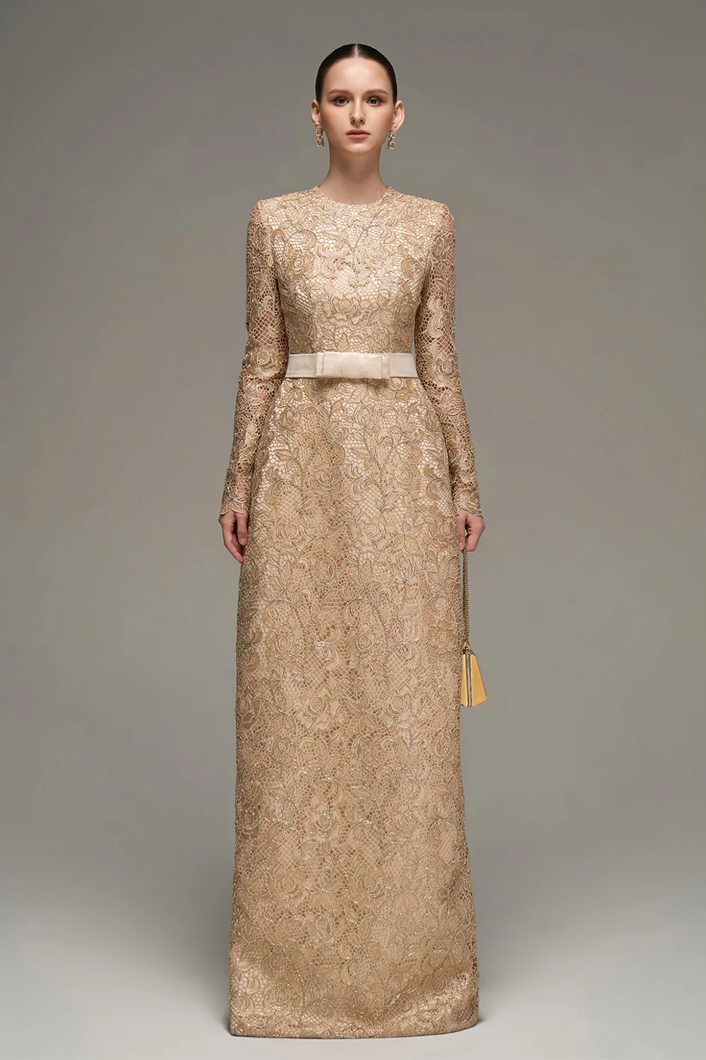 Charlie A-line Lace Maxi Dress