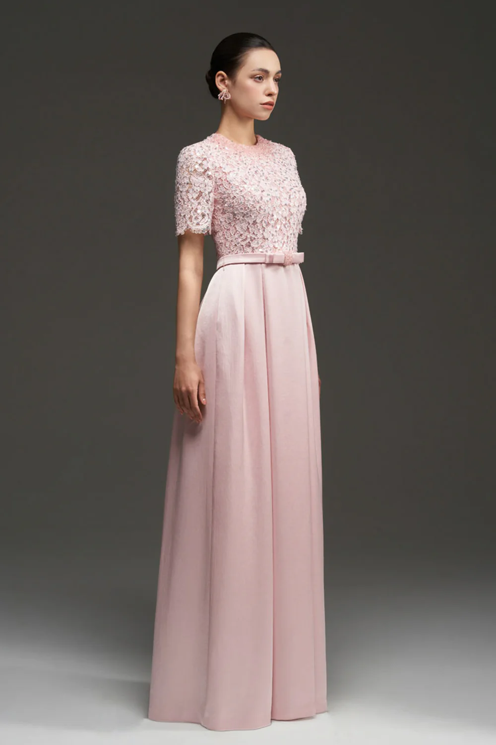 Lyanna A-line Draped Maxi Dress