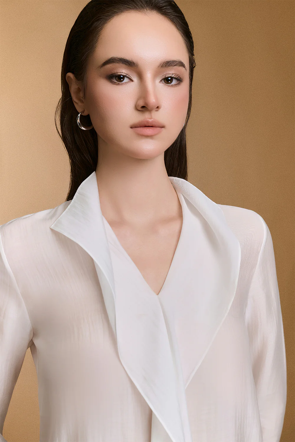 Moonlit V-Neck Ruffle Top