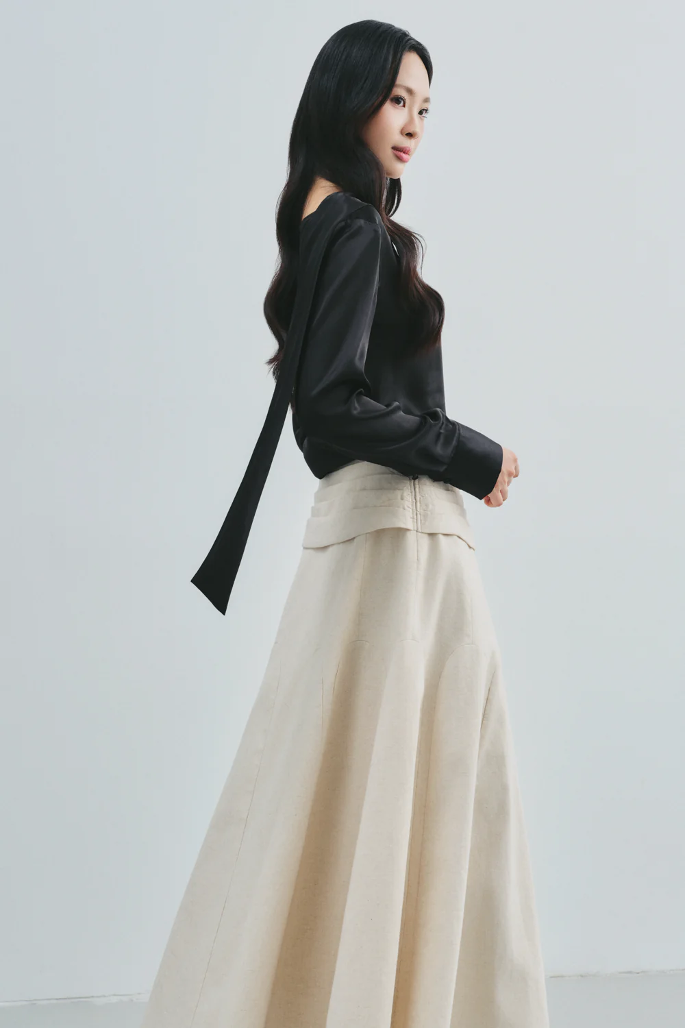 Adina Scarf Neck Draped Top