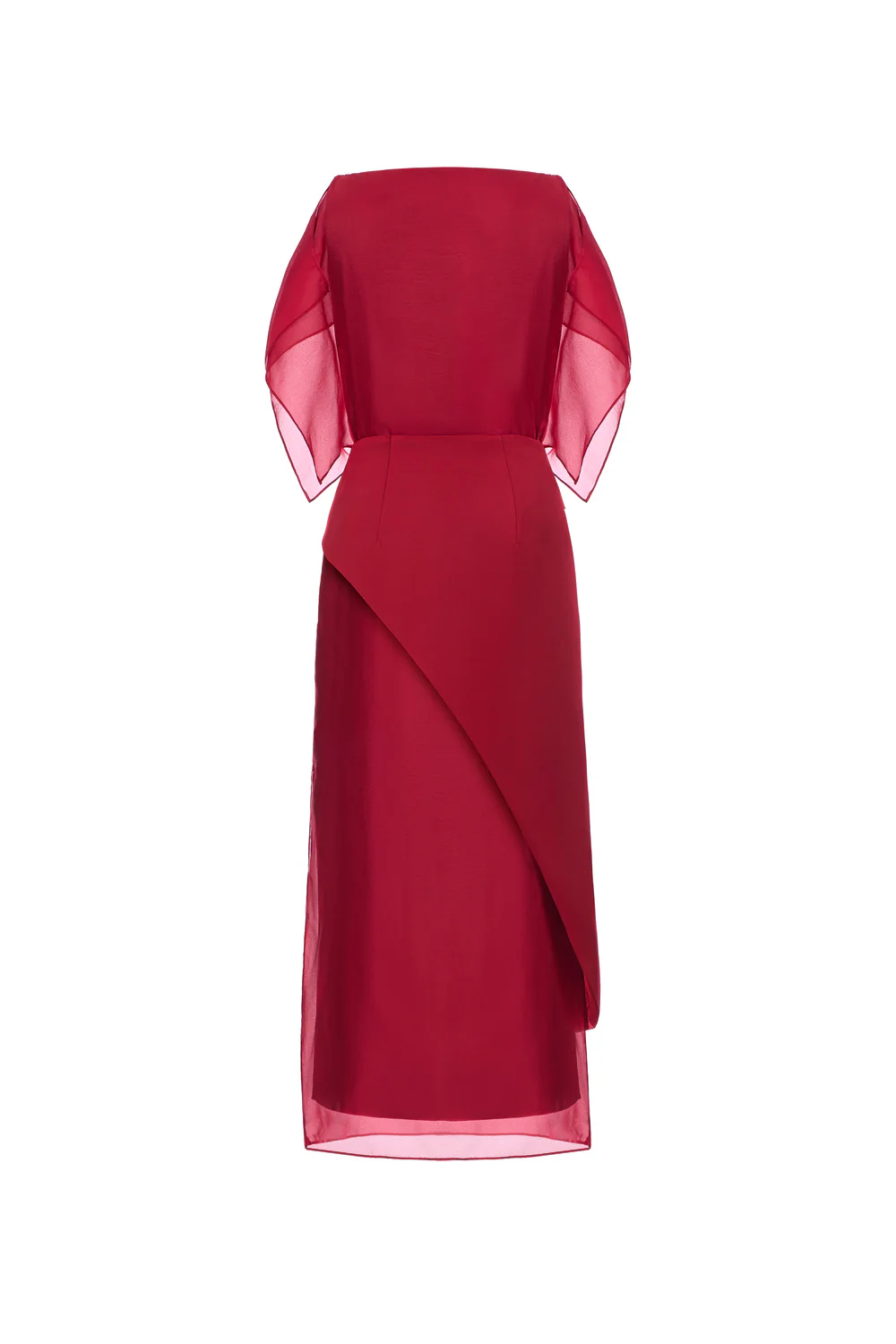 Scarlett Butterfly Sleeve Silk Midi Dress