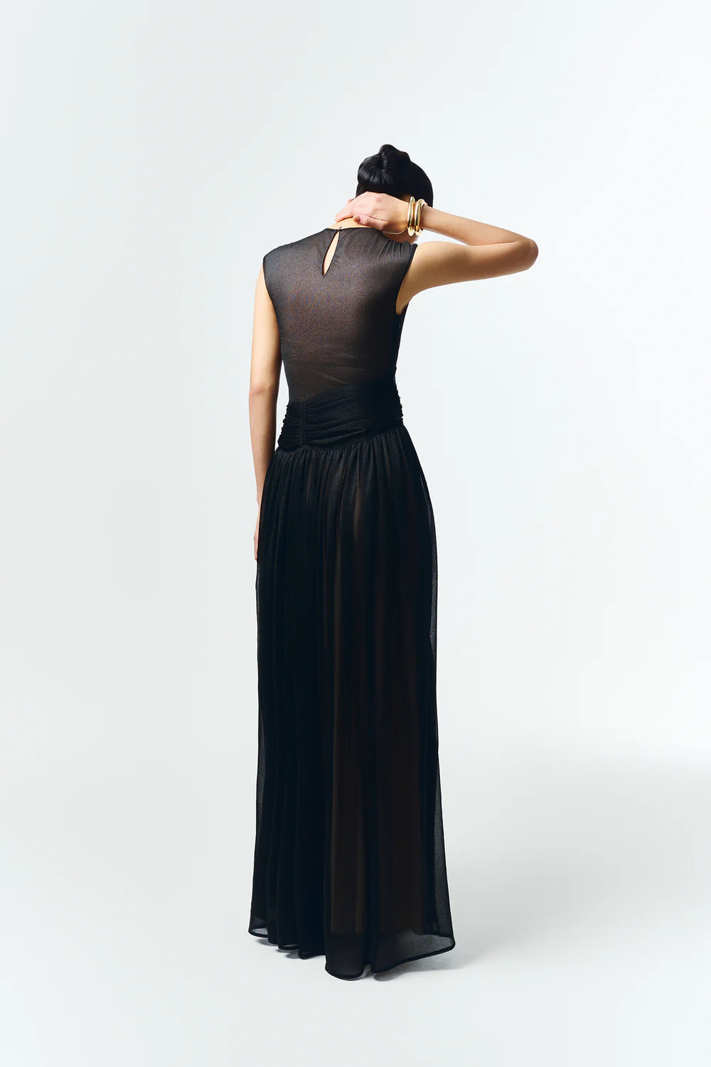 Terra Cap Gathering Maxi Dress