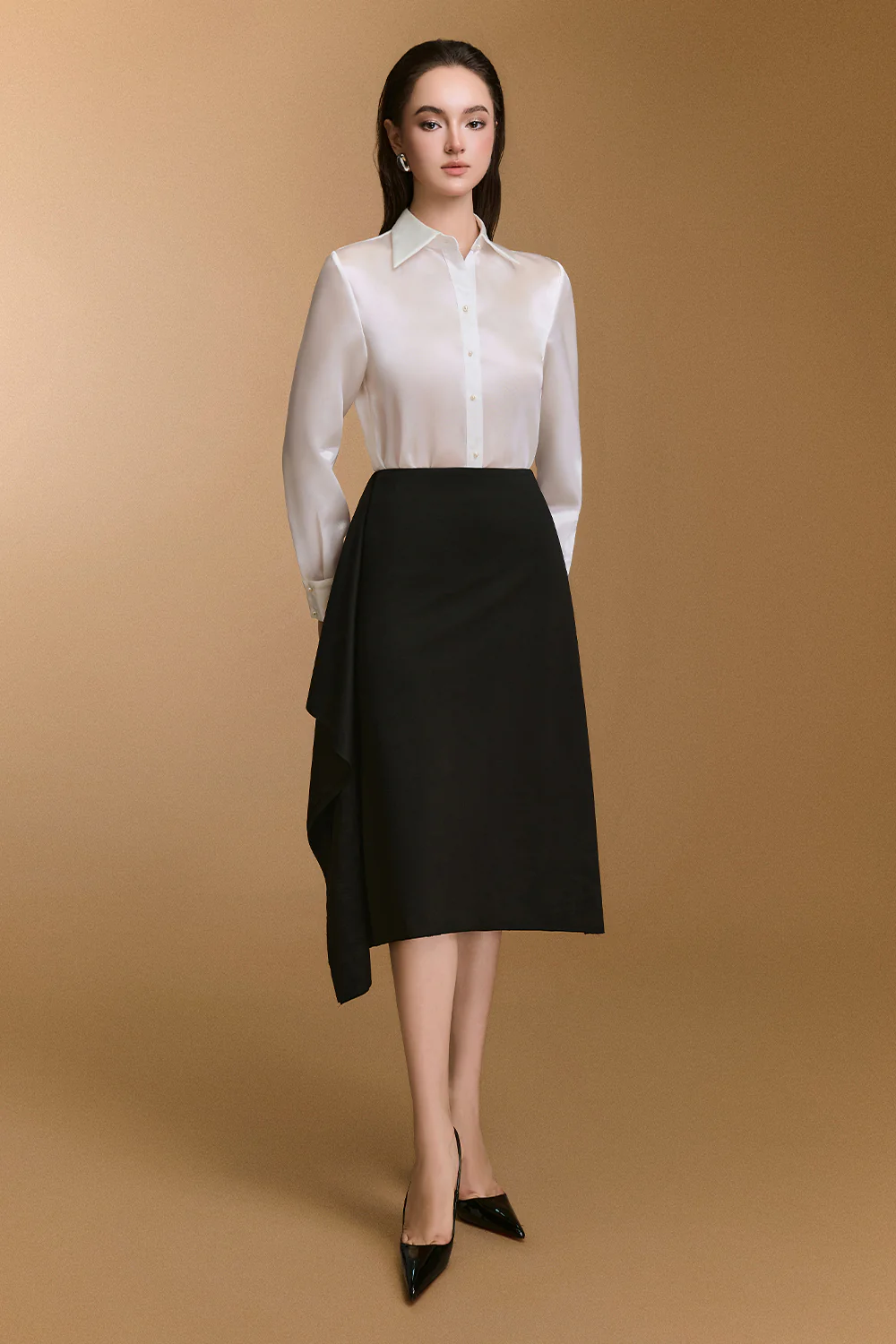 Scarlet Wrap Jersey Skirt