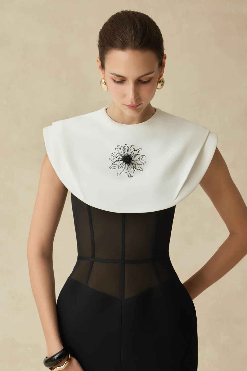 Lani Pencil Cap Sleeves Midi Dress