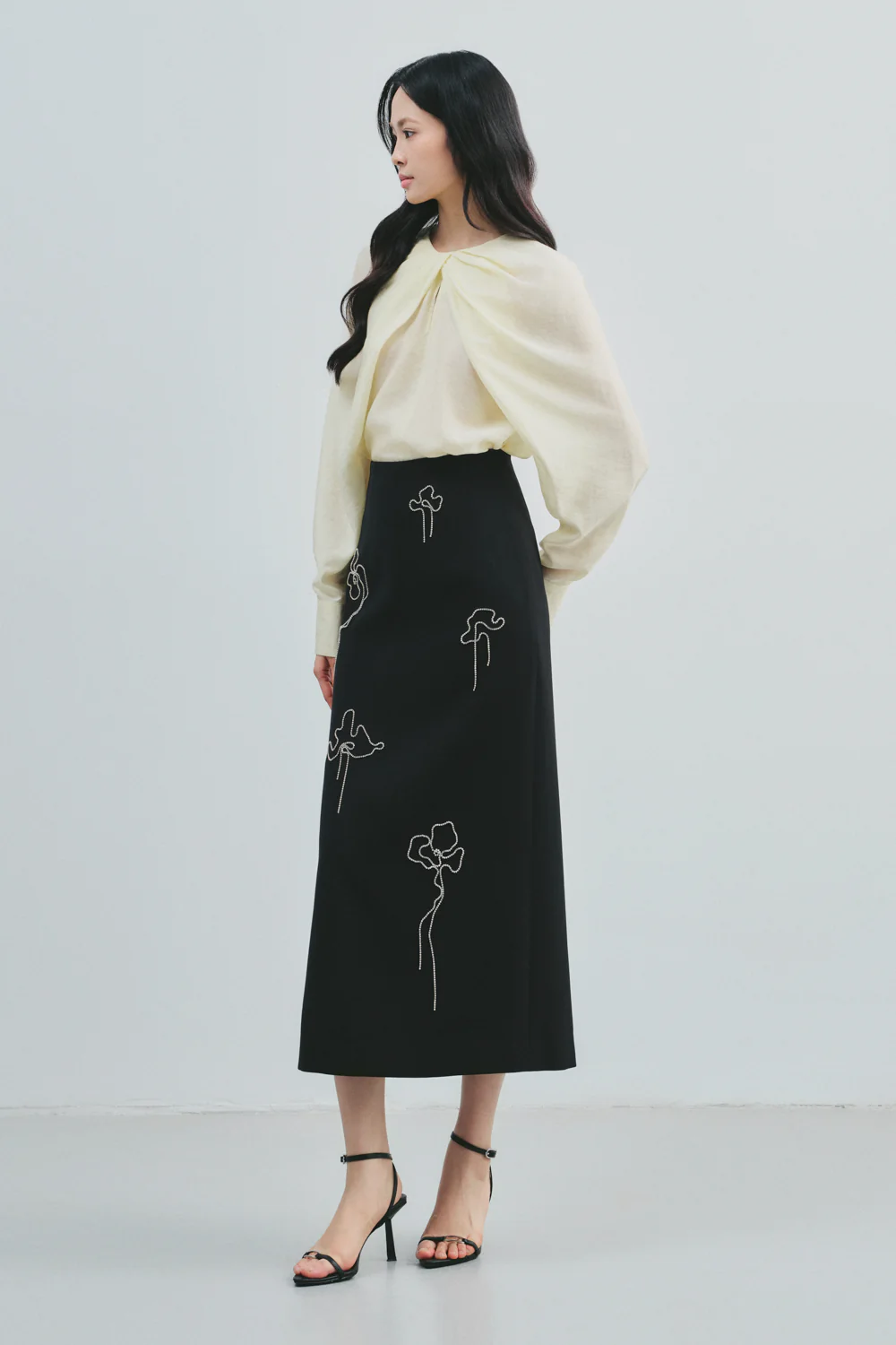 Phemia A-line Polyester Skirt