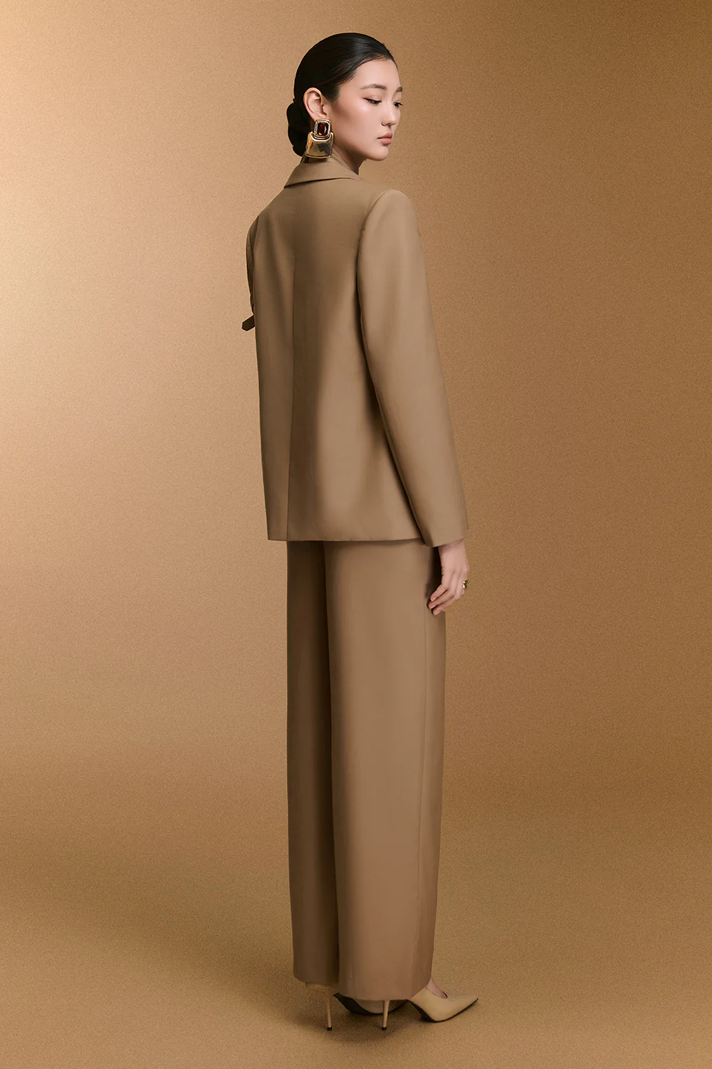 Ceci V-Neck Button Blazer