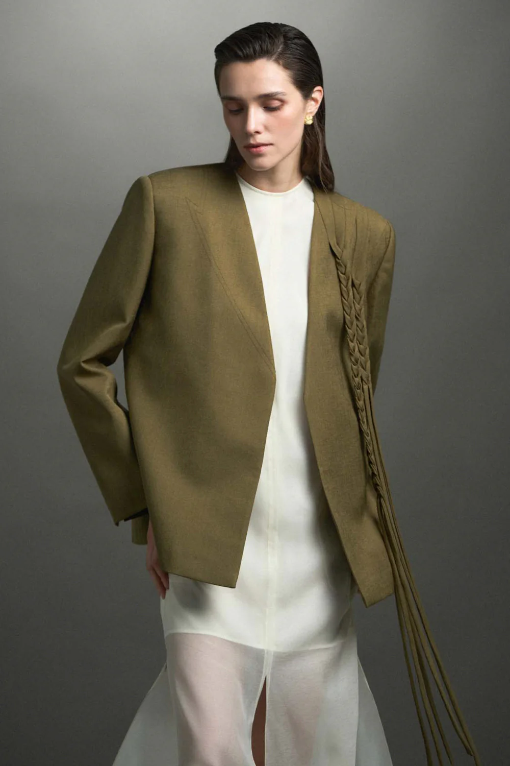 Ines Straight Braid Blazer