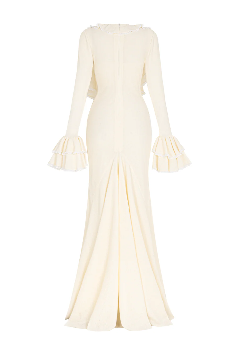 Souffle Sweetheart Ruffle Maxi Dress