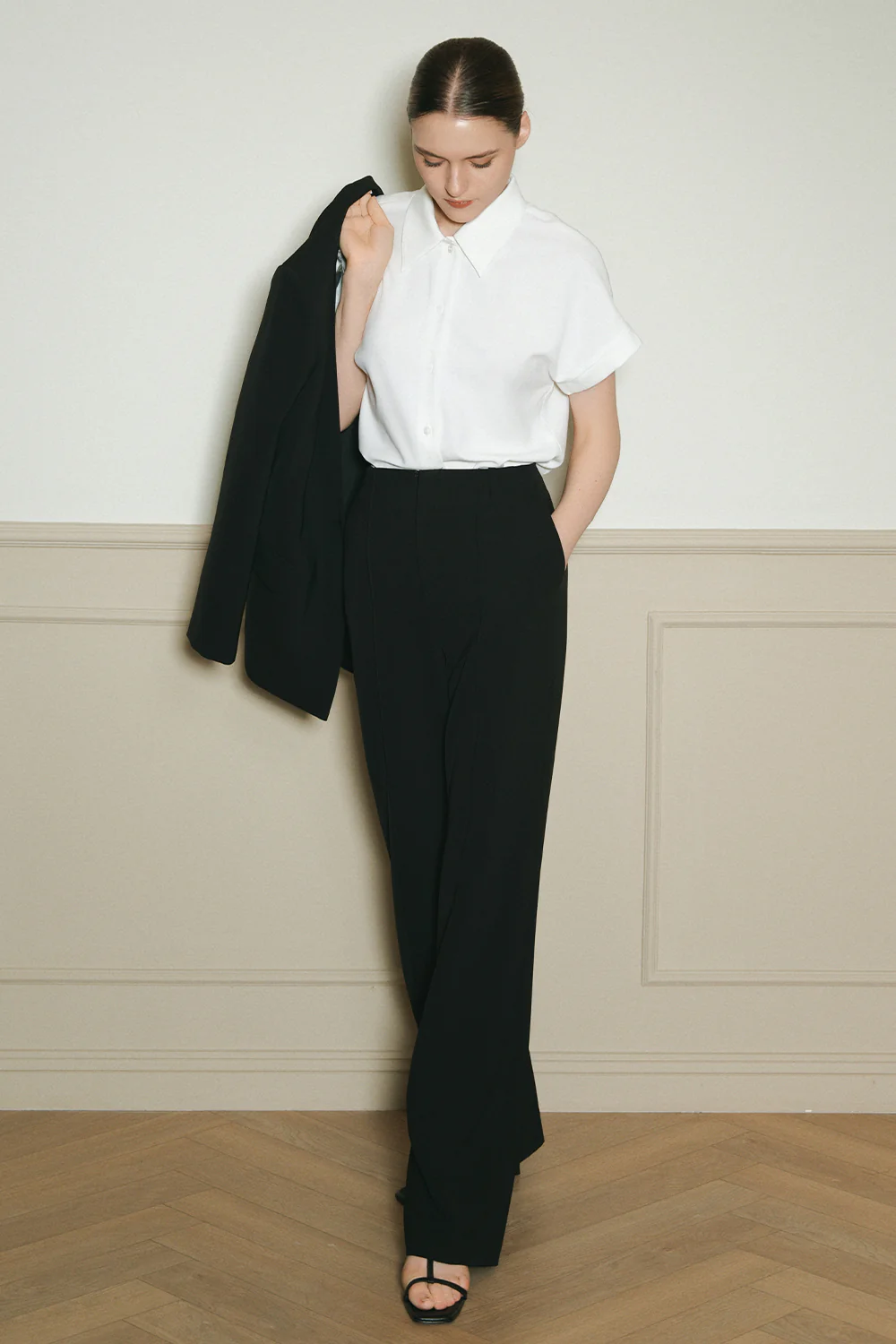 Fiola Collared Crepe Shirt