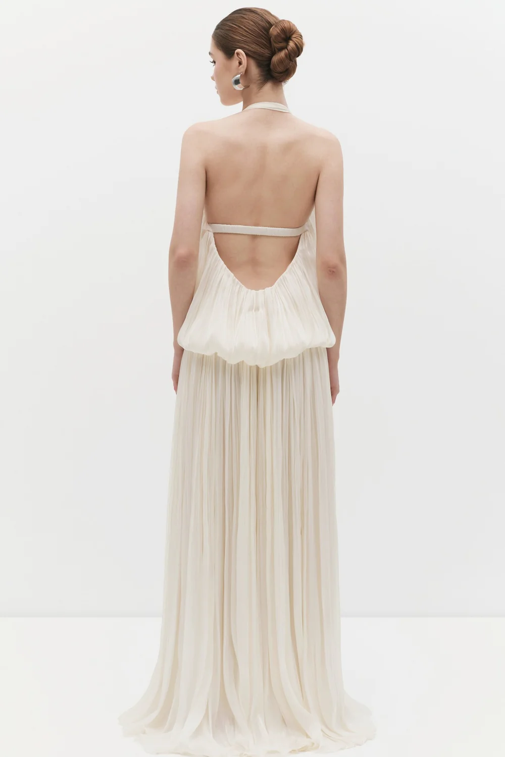 Lealia Bubble Pleated Maxi Dress