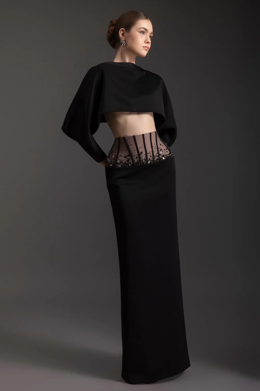 Celestial Cape Sleeve Rhinestone Set