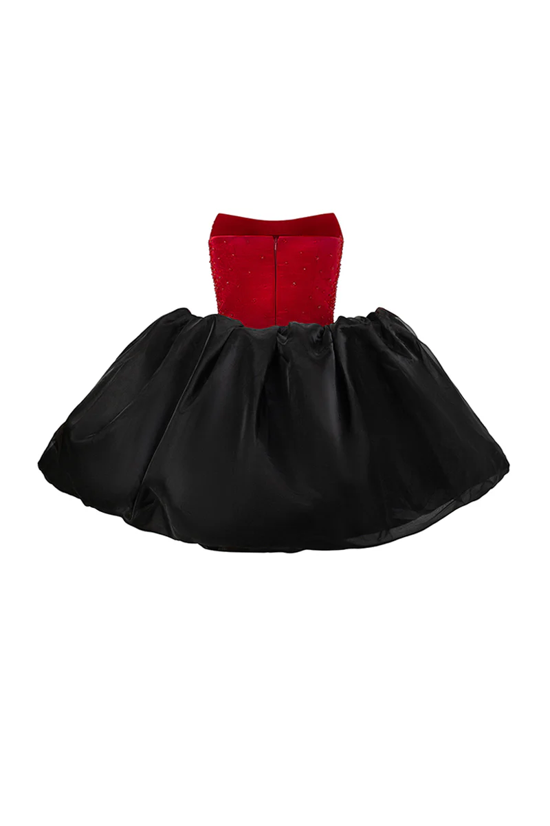 Cadence A-line Cape Sleeve Mini Dress