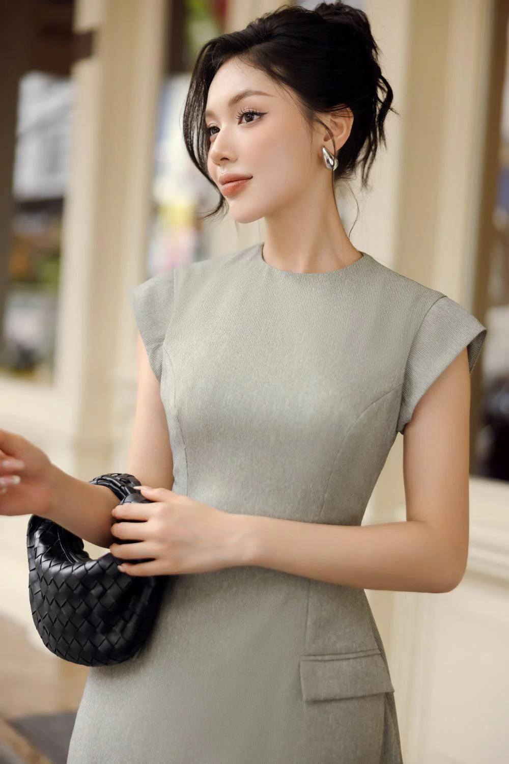 Little Princess A-line Round Neck Synthetic Mini Dress