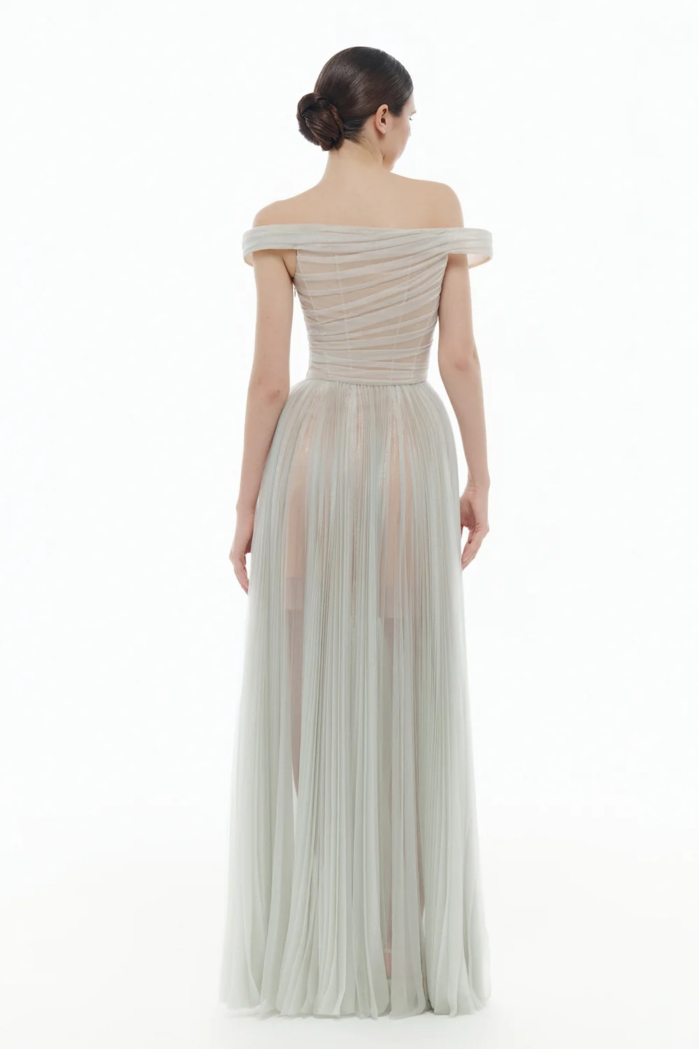 Aurora Off-Shoulder Draped Maxi Dress