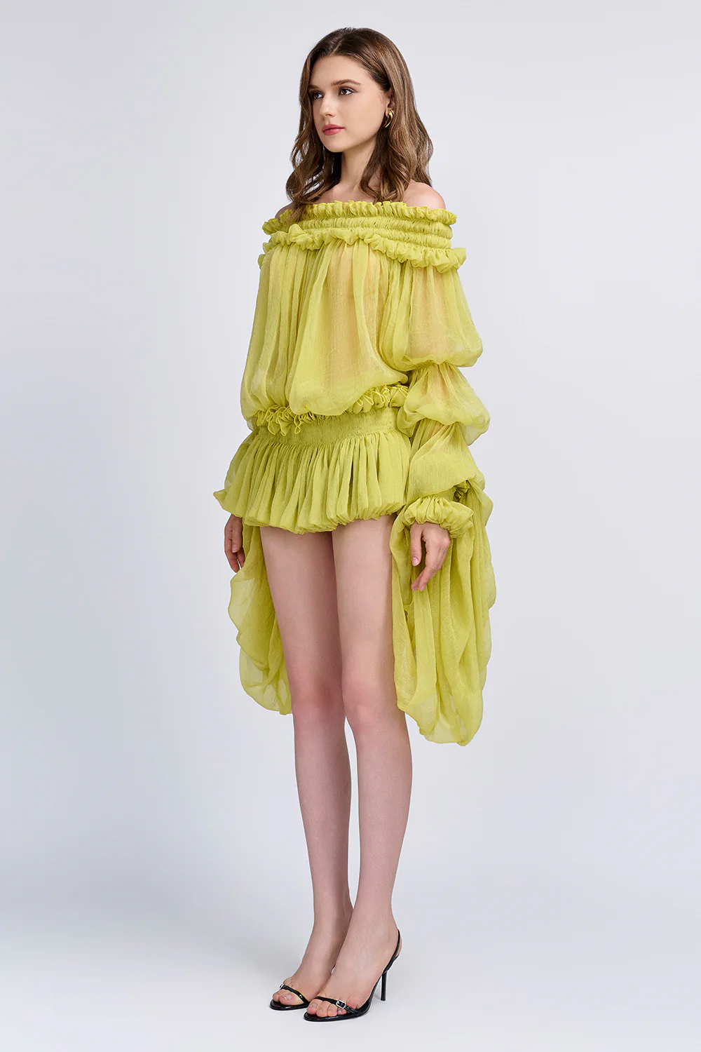 Larksong Off-Shoulder Ruffle Mini Dress