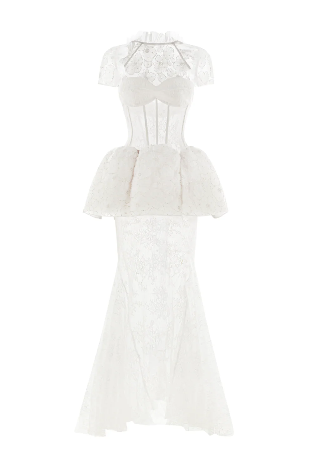 Ameline Mermaid Draped Maxi Dress