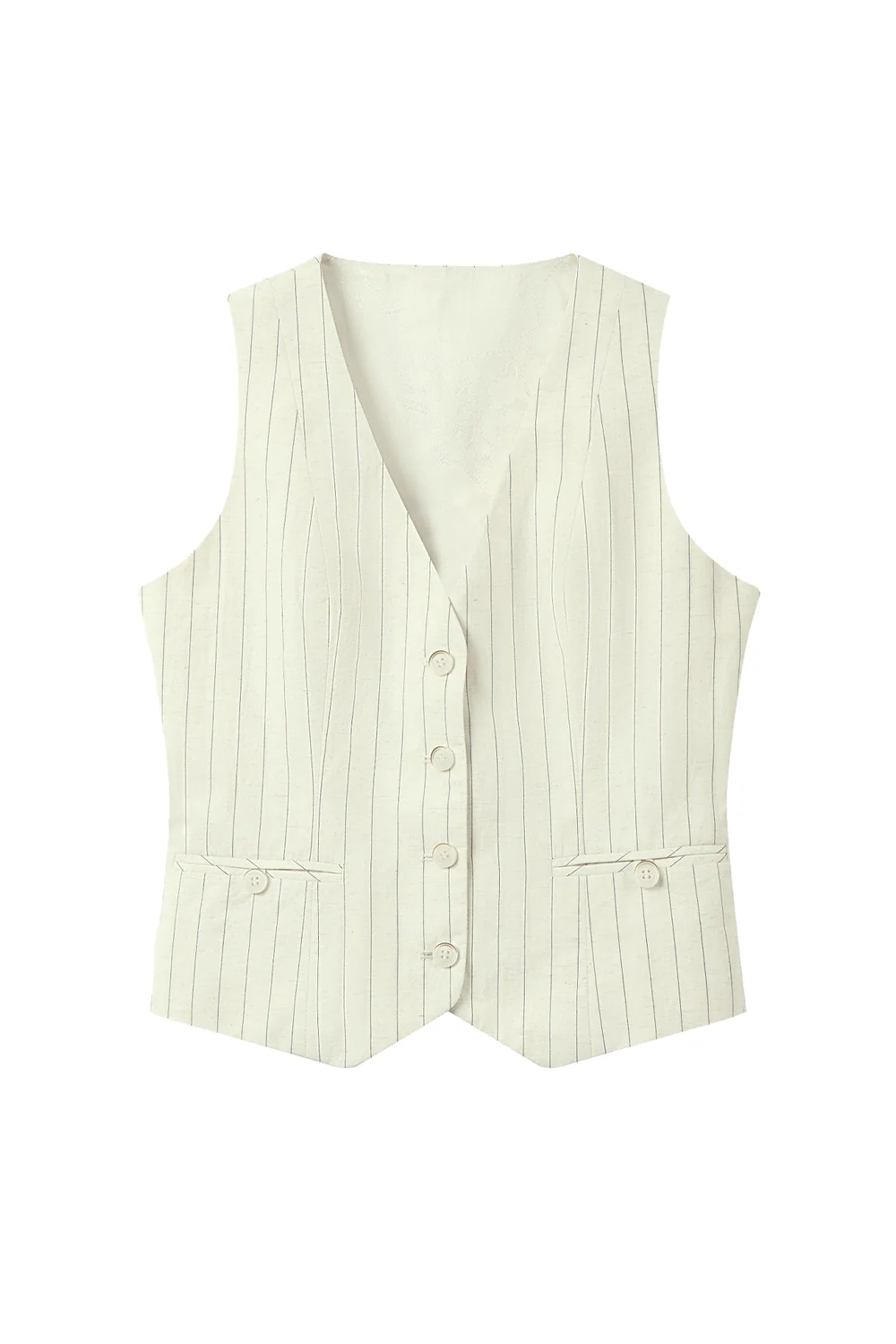 Sunbeam Straight Sleeveless Cotton Blend Vest