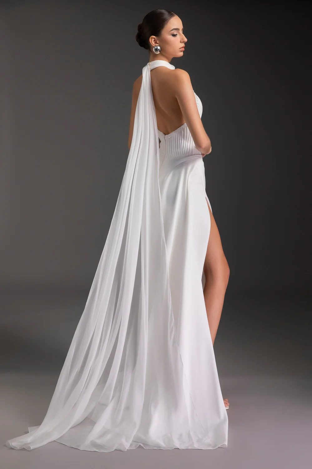 Remington Halter Neck Rhinestone Maxi Dress