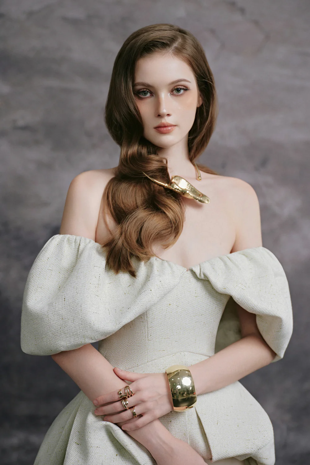 Liora Off-Shoulder Draped Top