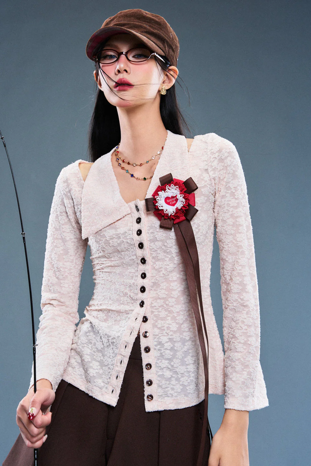 Witness Collared Lace Top