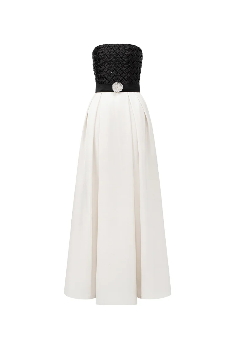 Tatum A-line Crochet Maxi Dress