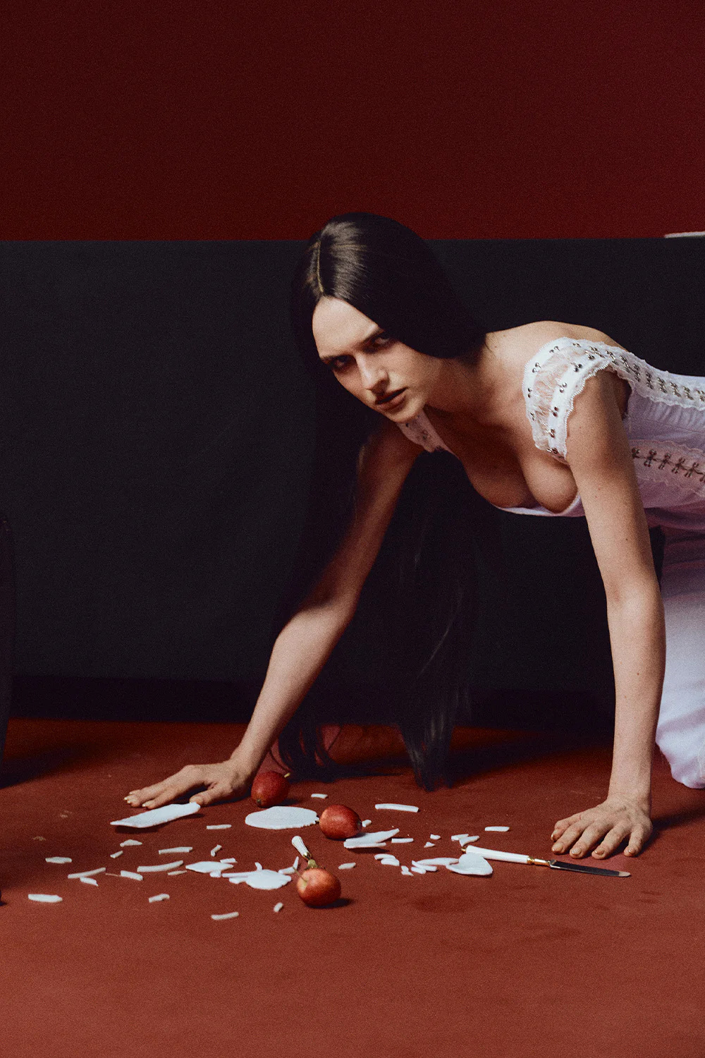 Cordelia Bodycon Metal Midi Dress