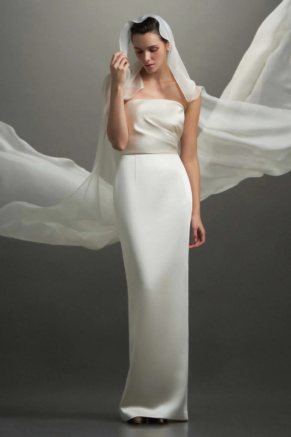 Maria Straight Accross Draped Maxi Dress