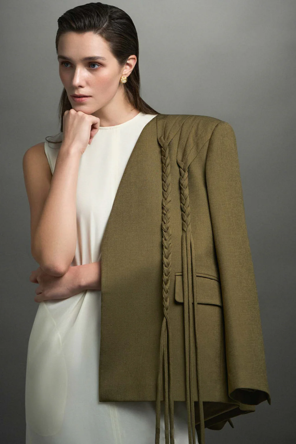 Ines Straight Braid Blazer