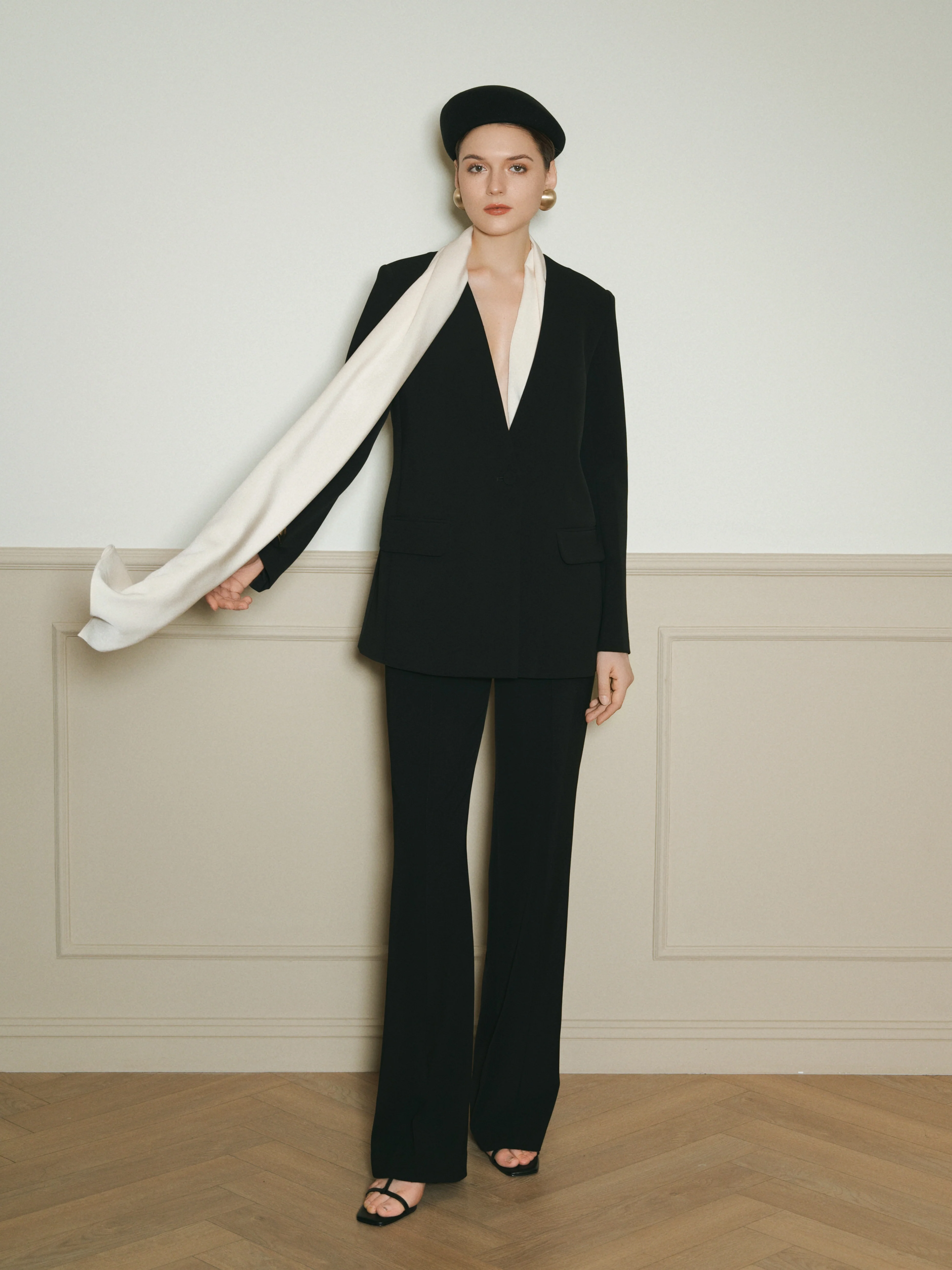 Vita Straight Polyester Maxi Pants