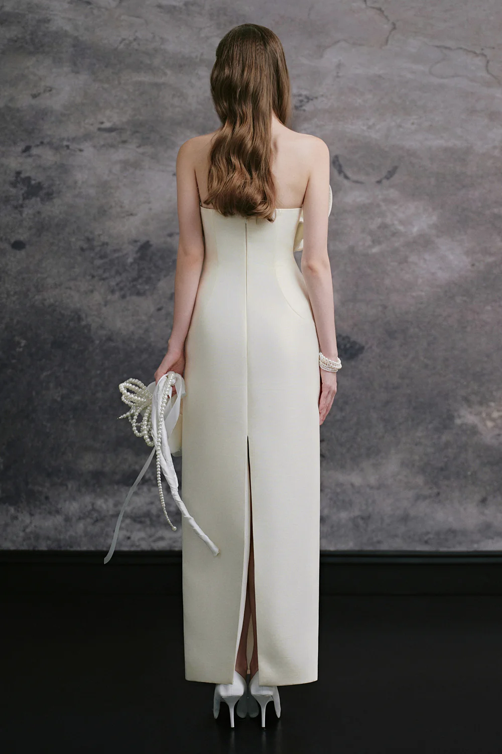 Luna Straight Across Applique Midi Dress