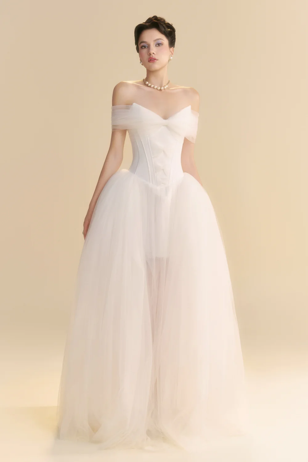 Serenity Sweetheart Draped Maxi Dress