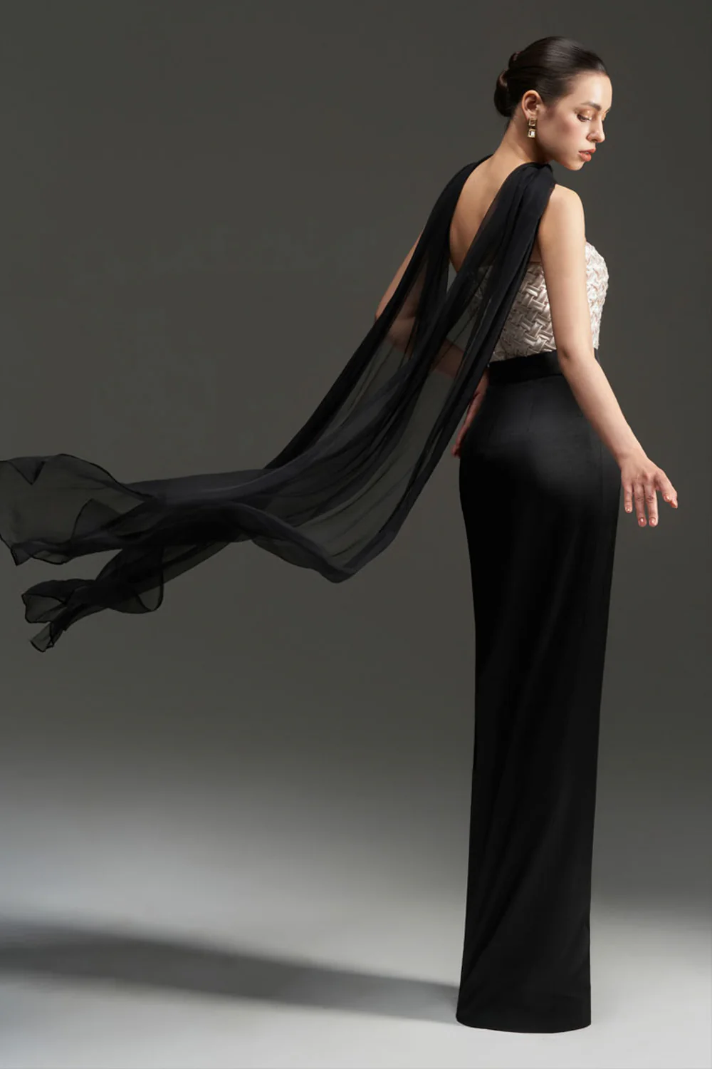 Morgan Scarf Crochet Maxi Dress