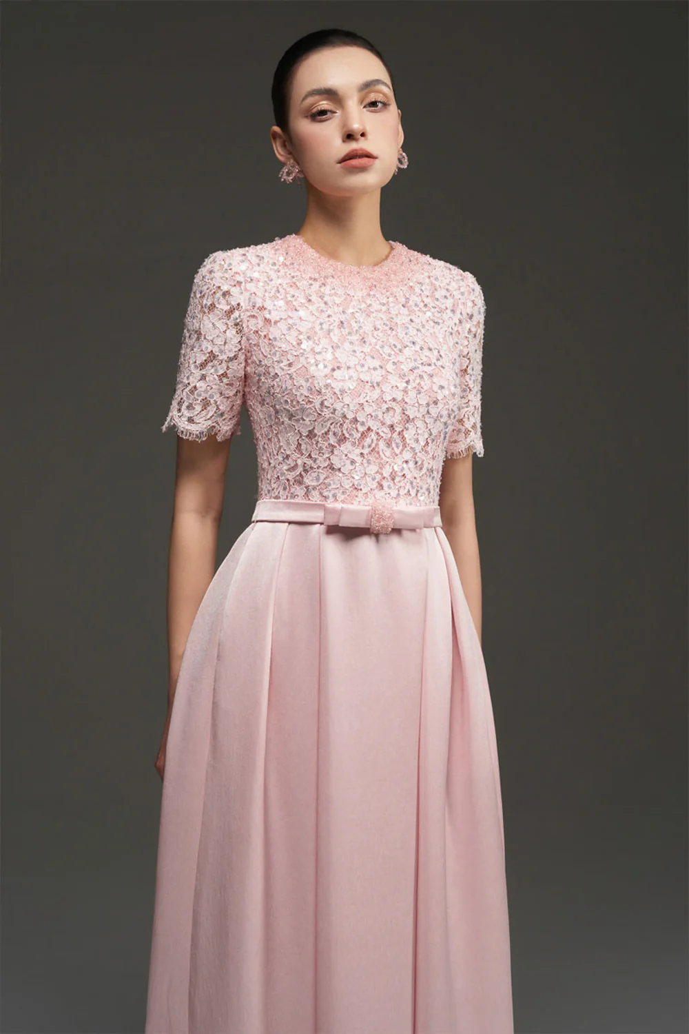 Lyanna A-line Draped Maxi Dress