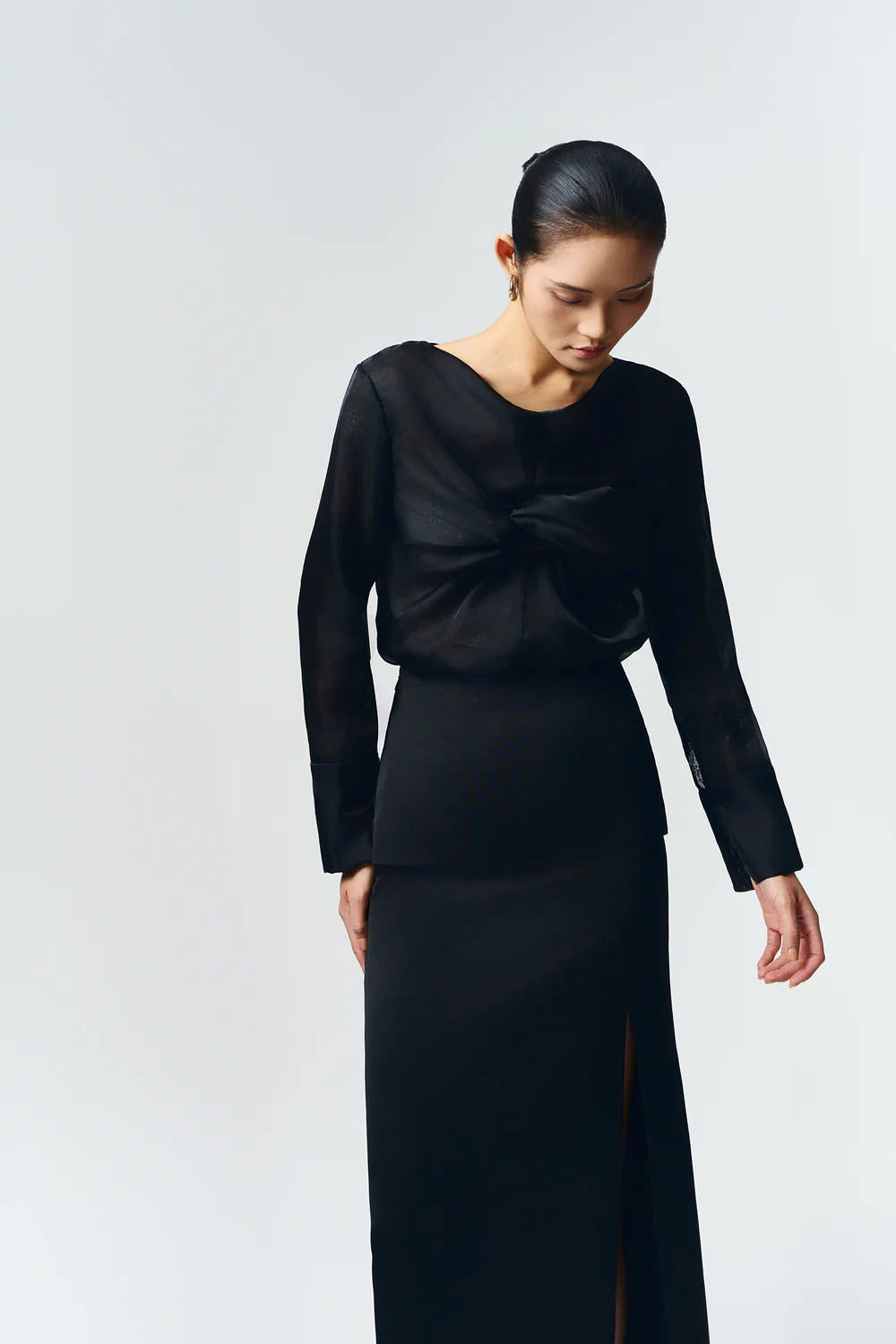 Seren Pencil Taffeta Skirt