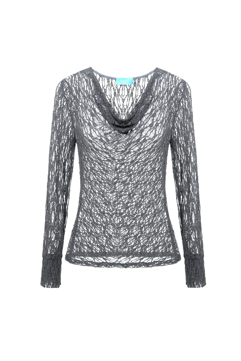 Isla Bodycon Cowl Neck Lace Top