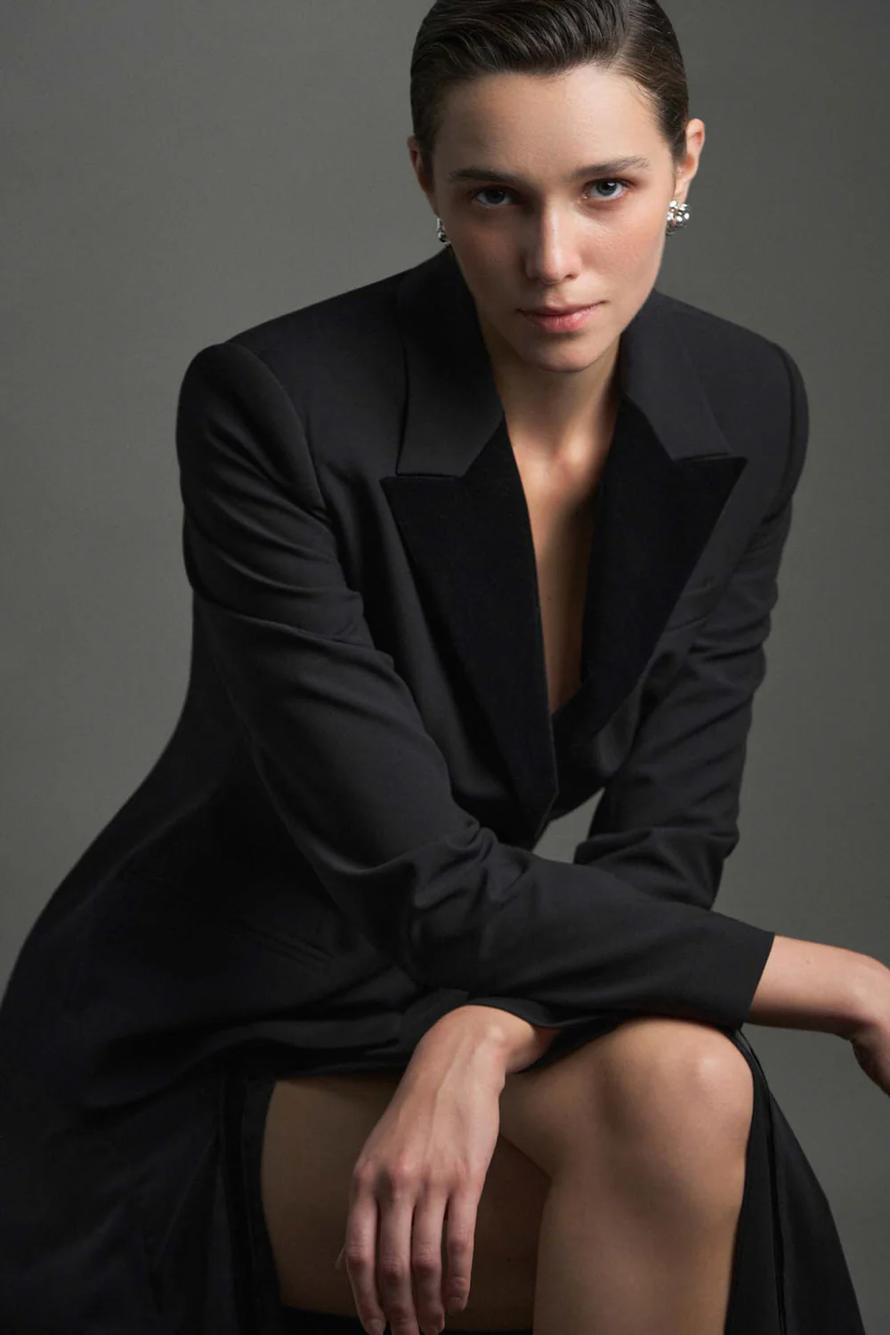 Catherine Peplum Velvet Blazer