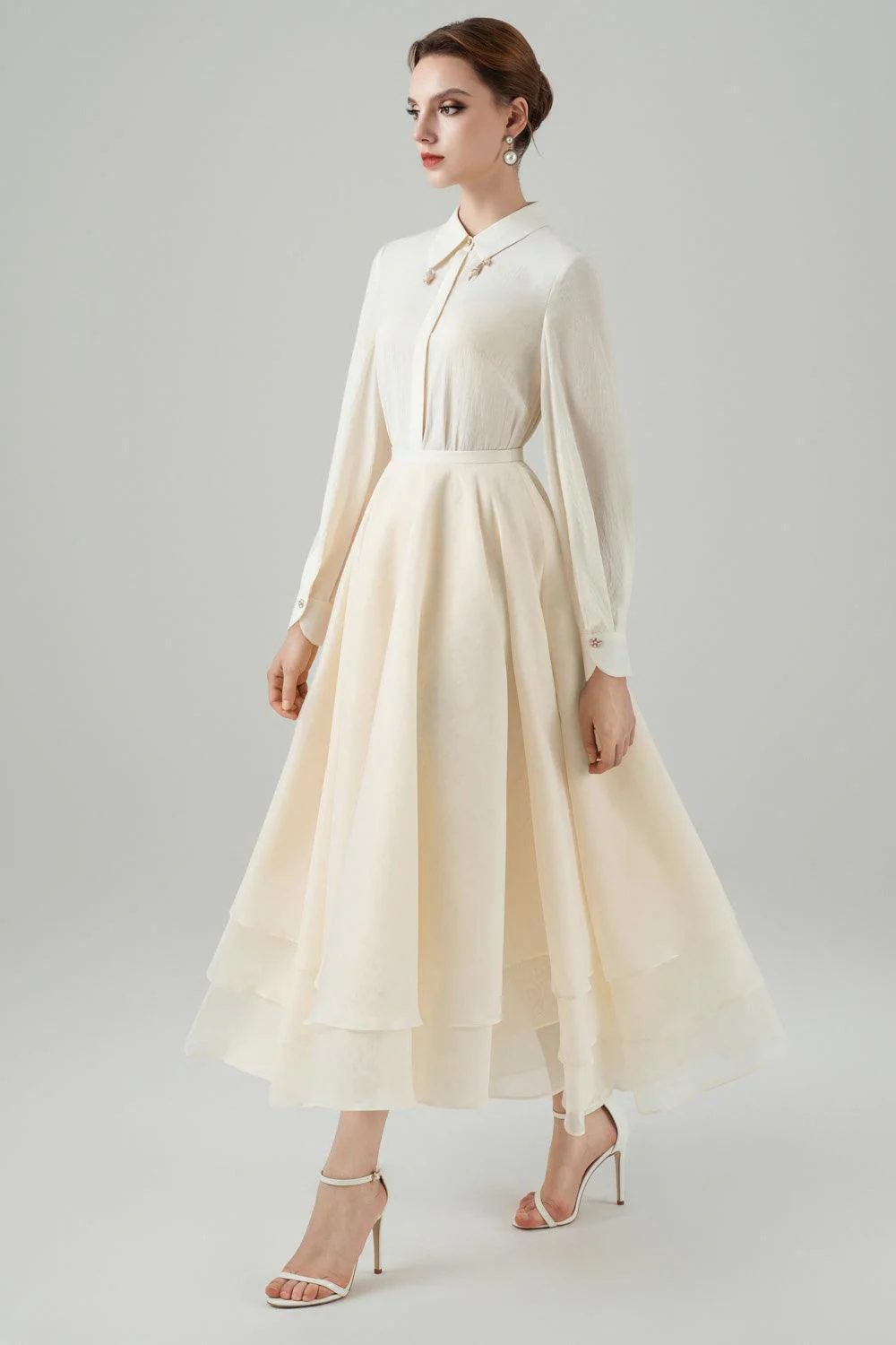 Riva Straight Collared Neck Rayon Shirt